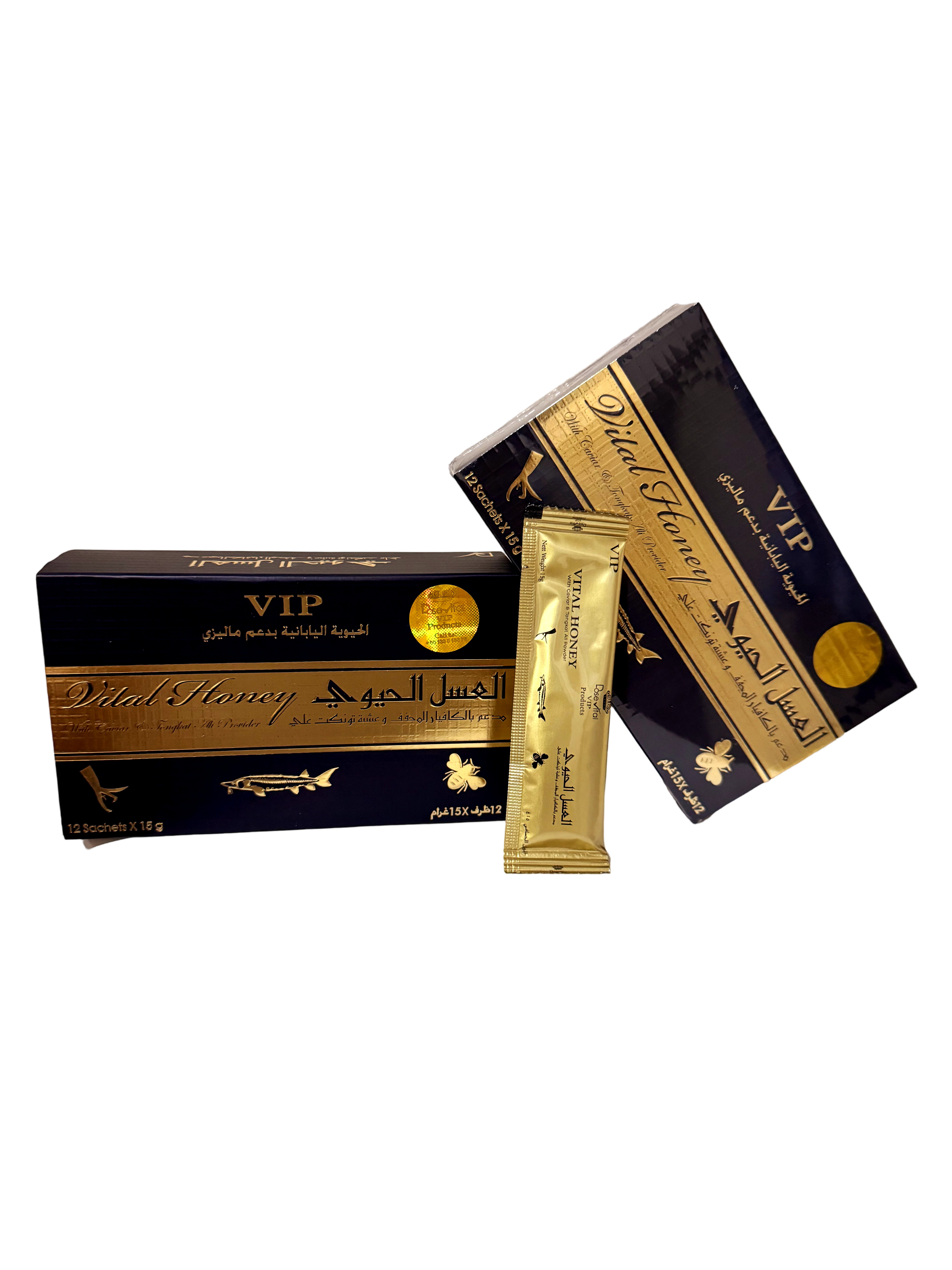 VIP Vital Honey The Power for Men 12×15 g – Male Stamina & Performance Booster UAE
