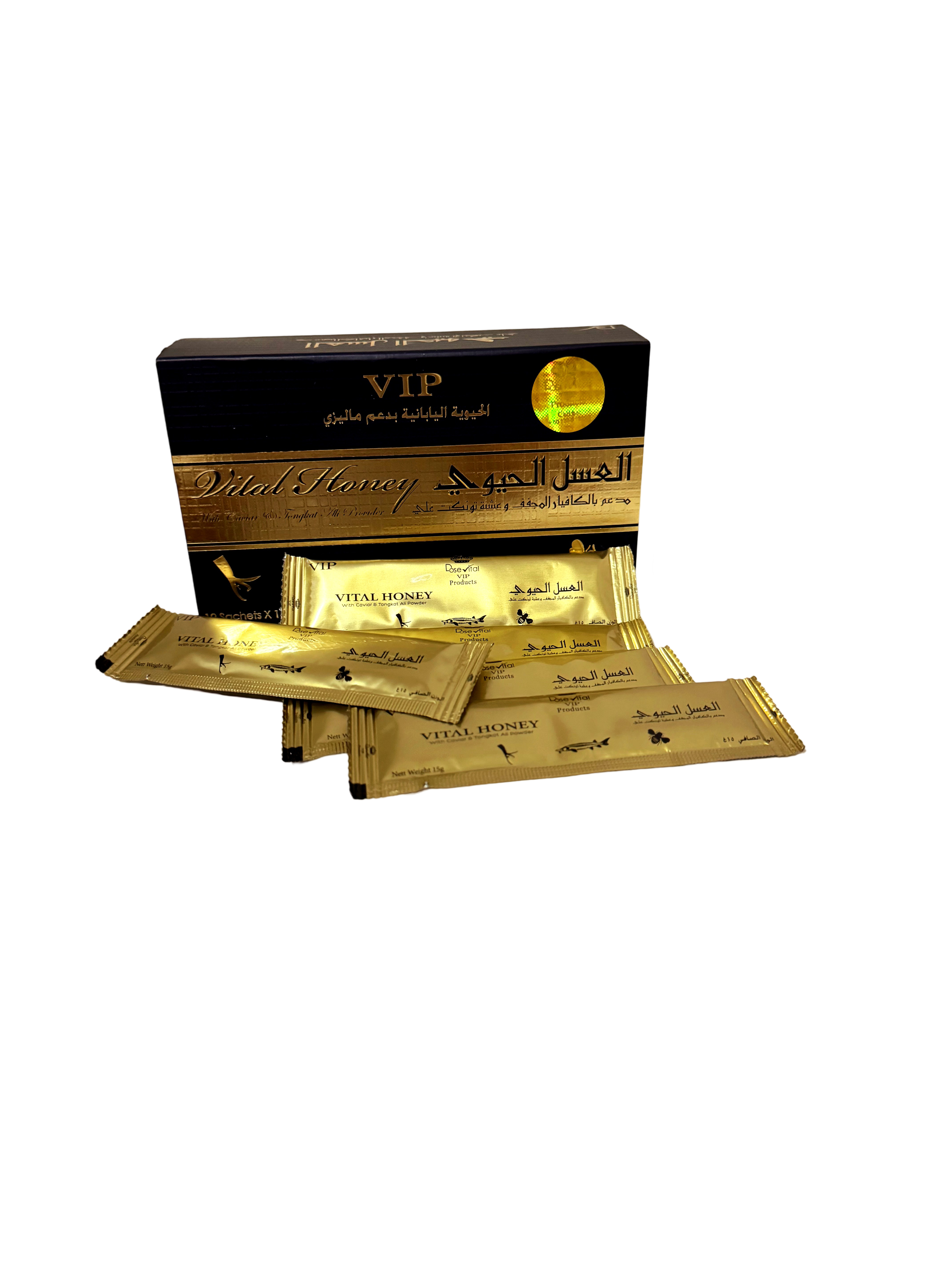 VIP Vital Honey The Power for Men 12×15 g – Male Stamina & Performance Booster UAE
